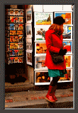 Woman In Red Coat Ron Scott